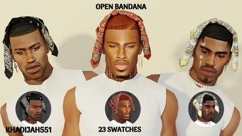 Sims 4 Bandana, Ria Core, Male Sims, Sims 4 Men Clothing, Sims 4 Hair Male, Sims 4 Male Clothes, Sims 4 Cc Eyes, Skin Pack, Sims 4 Black Hair