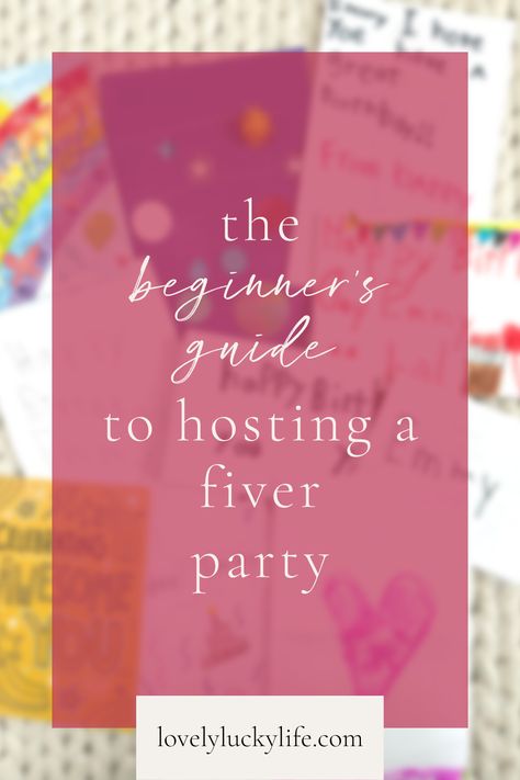 The Beginner's Guide to Hosting a Fiver Party Fiver Birthday Party Invite, 5 Yrs Old Birthday Party Ideas, Fiver Birthday Party Invite Wording, Fiver Party Invitation Wording, Fiver Party Invitation, Fiver Birthday Party, Fifth Birthday Party Ideas Boy, Fiver Party, Sibling Birthday Parties