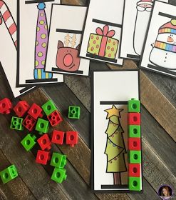 Christmas Labeling Kindergarten Free, Christmas Learning Activities Preschool Free Printable, Christmas Activities For Preschool, December Themes, Centers For Preschool, Christmas Literacy, December Ideas, December Kindergarten, Christmas Math Activities