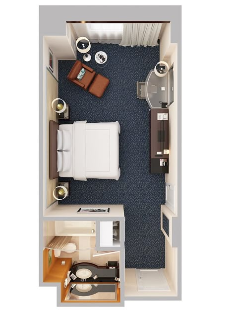 Mini Guest Room, Small Guest Room Layout, Guest Room Layout, Guest Room Amenities, Hotel Room Layout, Hotel Room Ideas, Hotel Room Plan, Hotel Room Design Plan, Small Hotel Room