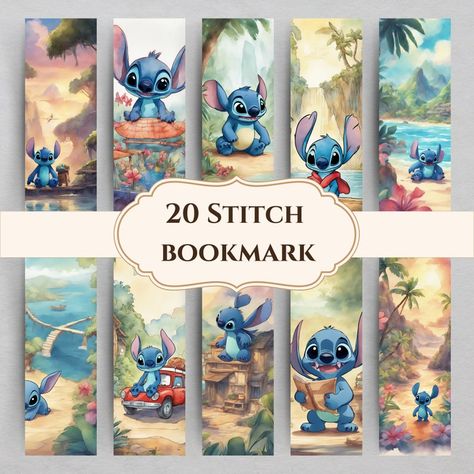 Bookmarks Diy Kids, Disney Bookmarks, Stitch Things, Digital Bookmark, Bookmark Printable, Lilo Und Stitch, Stitch Bookmark, Activity Sheets For Kids, Anniversaire Harry Potter