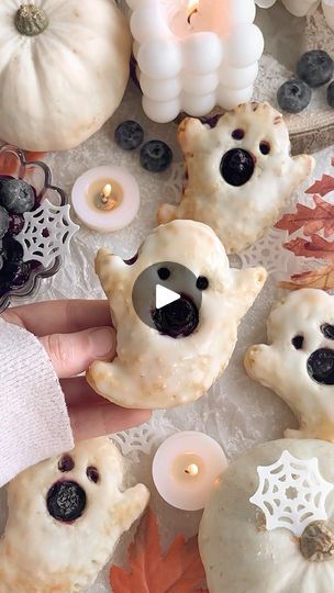 103K views · 825 reactions | BOO-berry Hand Pies👻 YAY or NAY?? Who wants one? Follow @thelittleblogofvegan for the best vegan recipes! 

Flakey puff pastry filled with a blueberry pie filling, topped with delicious lemon glaze! 😍 Spooky & DELICIOUS! You’ll LOVE them! Vegan, easy, only 6 ingredients! 

👻COMMENT ‘GHOST PIE’ and I’ll DM you the recipe link!! Or just head to my site! 

—> Get the recipe on my website: thelittleblogofvegan.com 
Type ‘Vegan Blueberry Ghost Hand Pies’ in the search bar of my site.
You can also click the link in my IG bio to head directly to my website! 

#puffpastry #booberry #handpies #halloweenfood #spookytreats #halloweenbaking #puffpastryrecipes #blueberry #ghosts | The little Blog of Vegan | Marco Cutini · Gnomes and Fairies Halloween Hosting, Boo Berry, Puff Pastry Filling, Blueberry Pie Filling, Ig Bio, Halloween Food Treats, Vegan Blueberry, Berry Pie, 2024 Halloween