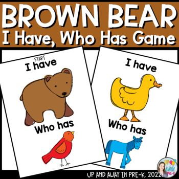 The perfect vocabulary activity that your little learners will love! Have fun playing this brown bear I Have, Who Has activity. This brown bear activity is great to go accompany Brown Bear, Brown Bear, What Do You See! ⭐ What's Included: Instructions for each game version2 versions of the game (m... Preschool Group Games, Brown Bear Brown Bear Activities Toddler, Bear Preschool Activities, Brown Bear Craft, Bear Small Group Activities, Brown Bear Kindergarten Activities, Brown Bear Brown Bear What Do You See Activities, Brown Bear Brown Bear Literacy Activities, Bear Activities Preschool