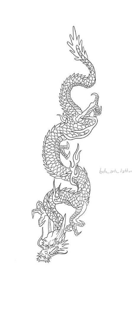 Japanese Style Dragon, Line Work Dragon Tattoo, Japanese Dragon Tattoo Designs, Dragon Tattoo, Art Tattoo, Tatting, Violet, Tattoo Designs, Tattoos