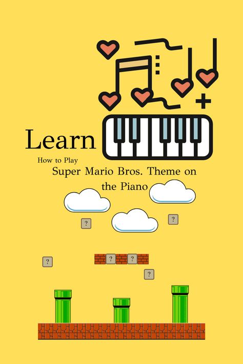 Learn How to Play Super Mario Bros. Theme on the Piano by following these tips. Super Mario Bros Piano Sheet Music Easy, Super Mario Bros Theme, Popular Piano Sheet Music, Rhythm Activities, Music Theory Worksheets, Learning Music, Music Making, Easy Piano Sheet Music, Reading Music