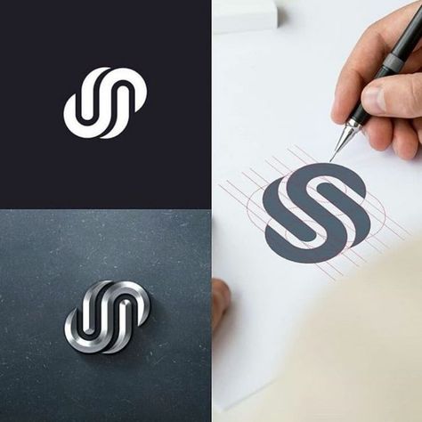 provide design modern logo for your brand Designer Identity, Type Of Logo, Logo Guidelines, Letter Logos, Geometric Logo Design, Type Logo, Inspiration Logo Design, S Logo Design, Logo Design Tutorial