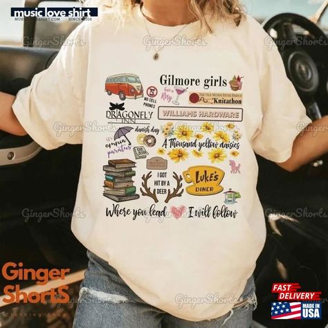 Star Hollow Gilmore Girls Shirt Lukes Dinner T-Shirt Dragonfly Sweatshirt Check more at https://musicloveshirt.com/product/star-hollow-gilmore-girls-shirt-lukes-dinner-t-shirt-dragonfly-sweatshirt/ Gilmore Girls Shirt, Gilmore Girls Sweatshirt, Stars Hollow Gilmore Girls, Gilmore Girls Fashion, Girls Stuff, Stars Hollow, 2024 Christmas, Cricut Designs, Girls Shirt