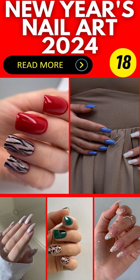 Make a statement as you welcome 2024 with short nails adorned in a nail art design that's both simple and striking. Opt for an almond shape and paint your nails in a bold red hue, symbolizing good luck and happiness. Add touches of black and gold for an elegant Lunar New Year feel. With "New Years Nail Art 2024," you'll be ready to celebrate the new year with style and sophistication. Simple Short Nail Designs, New Years Nail, Nail Spring, New Years Nail Art, Art 2024, Art Matters, Almond Shape, 2023 Trends, Minimalist Pattern