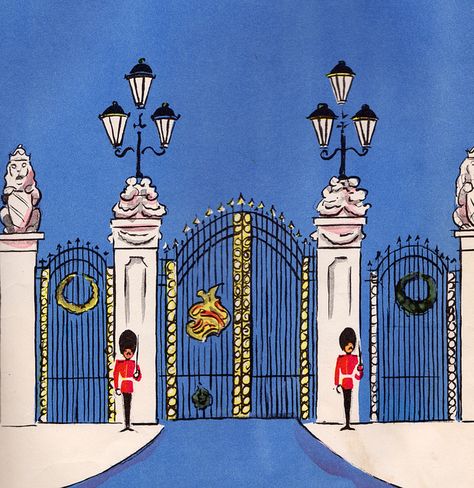 Buckingham Palace gates London Illustration, London Calling, London Love, London Art, Art Journals, Art Plastique, London England, Great Britain, Harrods