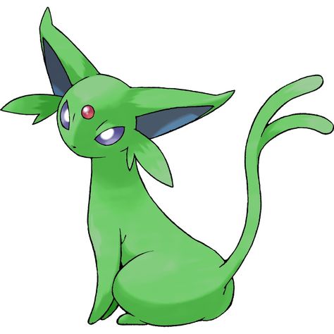 Shiny Espeon, Legend Arceus, Pokemon Espeon, Pokémon Teams, Shiny Eevee, Shiny Pokémon, Cat Pokemon, Green Pokemon, Pokemon Dolls