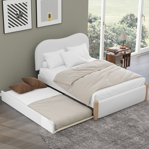 White double bed