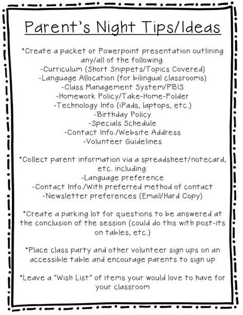 We have Parent's Night coming up tomorrow evening at our building. Thus, in honor of this auspicious yearly event, I thought I would sh... Parents Evening Ideas Teachers, Parent Information Night Ideas, Title 1 Parent Night, Parents Night Out, Parent Orientation Ideas, Parent Information Night, Parent Orientation, Freebies Ideas, Reading Fair