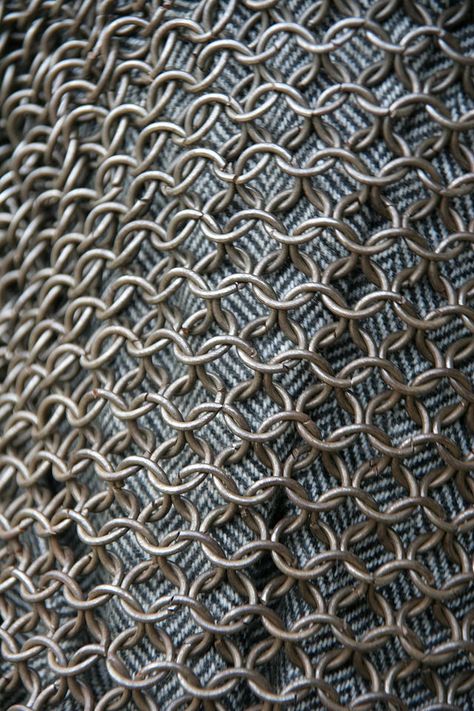 Chain mail - Simple English Wikipedia, the free encyclopedia Roman Legion, Gentlemens Club, Textil Design, Cut Resistant Gloves, Organic Forms, Latin Words, Ex Machina, Chain Mail, Medieval Fantasy