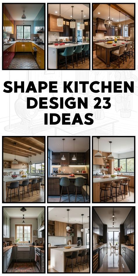 23 Shape Kitchen Ideas – Modern L, U-Shaped, and Modular Kitchen Designs with Island L Shape Kitchen Island Ideas, L Shape Kitchen Design With Island, Kitchen Layout Plans U Shape, L Shape Kitchen Cabinet, Kitchen Ideas L Shaped, Best Kitchen Layouts With Island, Unique Kitchen Layout, U Shaped Kitchen With Island, Kitchen Designs With Island