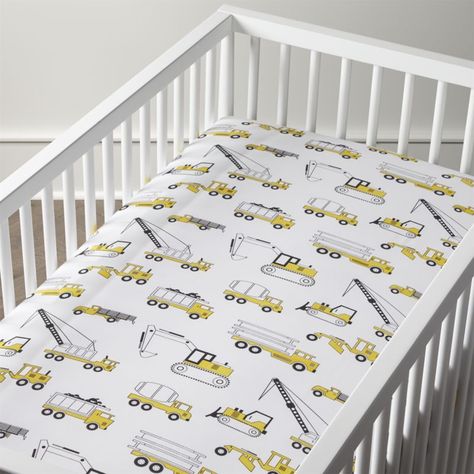 Boys Construction Room, Large Living Room Furniture, Construction Bedroom, Construction Nursery, Crib Fitted Sheet, Toddler Boy Room Decor, Crib Bedding Boy, Toddler Boys Room, Shared Room