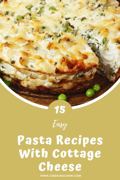 Cottage cheese is highly versatile, easy to use, and tasty; explore this list of 15 easy pasta recipes with cottage cheese and find your new pasta favorite! Creamy Pasta Sauce With Cottage Cheese, Pasta With Cottage Cheese Easy Recipes, Whipped Cottage Cheese Pasta, Lemon Cottage Cheese Pasta, Using Cottage Cheese In Recipes, Pasta Cottage Cheese Recipe, Pasta Recipes With Cottage Cheese, Pasta Bake With Cottage Cheese, Cottage Cheese Recipes Pasta