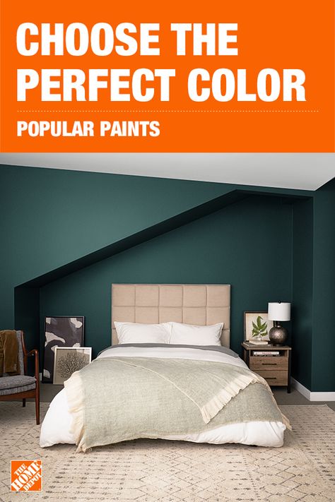 Bedroom Painted All One Color, Home Depot Paint Colors, Home Depot Colors, Home Depot Paint, Popular Paint Colors, Best Paint Colors, Bedroom Paint Colors, Paint Colors For Living Room, Bedroom Paint