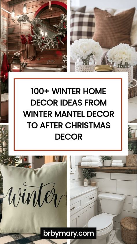 Check out these 100+ Winter home decor ideas from winter mantel decor to Christmas trays and after Christmas decor ideas. From creating a festive winter mantle to adding Christmas decorations throughout your home, keep the cozy vibes alive even after the holidays with post-Christmas decor inspiration. Simple Winter Decor Living Room, January February Decor Home, Winter Decor Ideas For The Home Outside, Winter Home Decor January Mantle Ideas, Winter Shelves Decor, Winter Hutch Decorating Ideas, Winter Decor Post Christmas, Winter Home Decorating, Winter Decor For Mantle