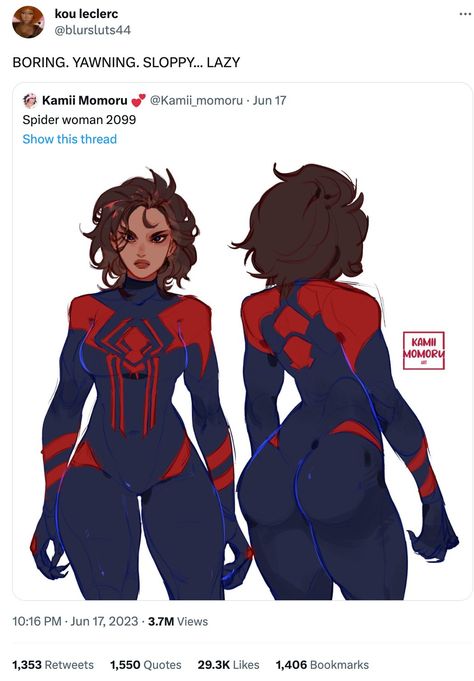 Spiderman Stuff, Super Women, Spiderman Drawing, Miguel O Hara, Marvel Characters Art, Spider Art, Marvel Spiderman Art, Spider Gwen, Spider Woman