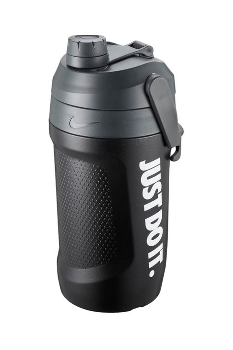 Nike Fuel Jug 40 Oz Chug Bottle Black | White 40 Oz Water Bottle, Black Water Bottles, Hydration Bottle, Water Containers, Black Water, Water Jug, Insulated Water Bottle, Good Grips, Colourful Outfits