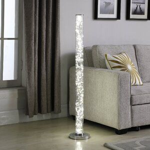 Orren Ellis Brashears 49" LED Column Floor Lamp | Wayfair Standing Lamps, Column Floor Lamp, Tree Floor Lamp, Acrylic Tube, Led Rope Lights, Led Rope, Arched Floor Lamp, Torchiere Floor Lamp, Modern Floor