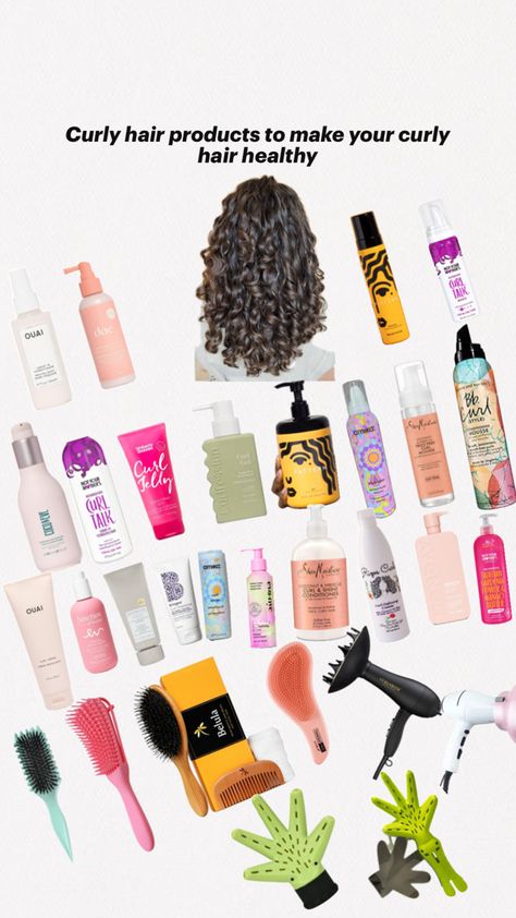 Trust me I have natural curly hair and it is hard to take care of and these products helped a lot to keep my hair healthy ❕❕ Hair Wash Routine For Curly Hair, Cheap Curly Hair Routine, Curly Hair Routine Steps, How To Take Care Of Curly Hair, Healthy Curly Hair Tips, Curly Hair Essentials, Curly Hair Care Tips, Curly Hair Care Products, Hair Care Curly