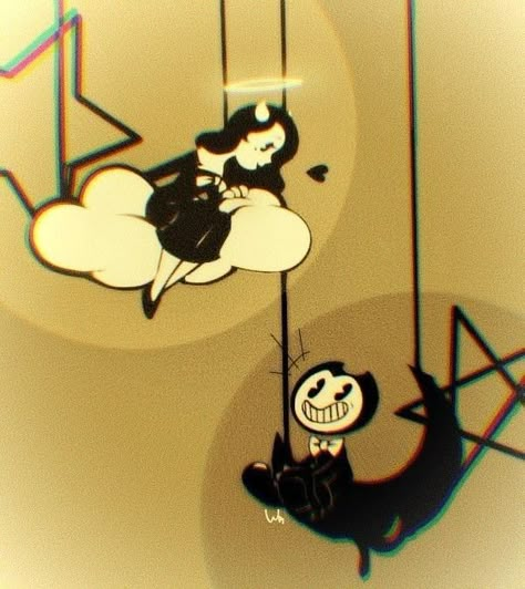 Old Cartoon Drawings, Bendy And Alice Angel, Game Room Ideas Man Caves, Bendy X Alice, The Devil In Me, Batim Bendy, Glyph Tattoo, Arm Art, Alice Angel