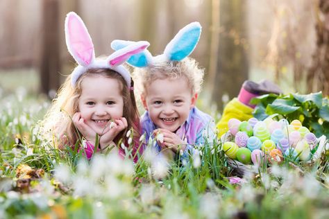 My Parents Made Easter Special At Every Age — And Now It’s My Turn | The Huffington Post Easter Tote Bags, Easter Photoshoot, Candy Egg, Easter Chicken, Easter Bags, Easter Bunny Basket, Candy Basket, Easter Bunny Plush, Easter Pictures