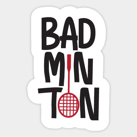 Bad Minton, Badminton Stickers, Coffee Shop Logo Ideas, Badminton Design, Shop Logo Ideas, Cafe Logos, Badminton Club, Body Name, Badminton Player