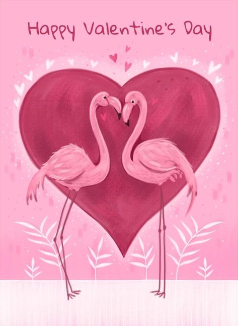 Valentine's Pink Flamingos Love Heart by Dale Simpson Design Valentine Flamingo, Flamingo Valentine, Flamingo Images, Flamingo Birds, Flamingo Cards, Holiday Art Prints, Flamingo Stuff, Happy Valentines Day Wishes, Hippie Quotes