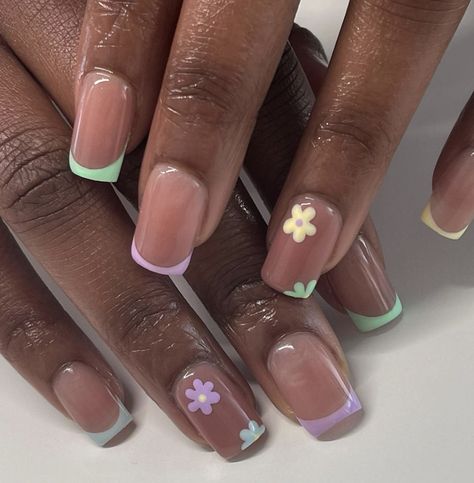 Easter Nails Design, Spring Time Nails, Nails Design Spring, Easter Nails Design Spring, Beginner Nail Designs, Sns Nails Designs, Aesthetic Easter, Cnd Nails, Lilac Nails