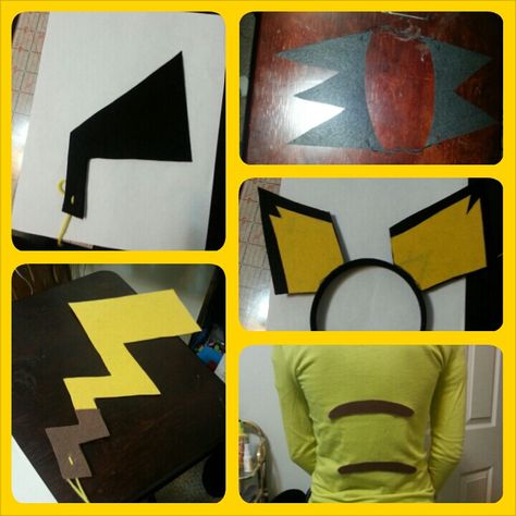 I created pickachu and pichu costumes for my sisters! Pichu Costume, Tutu Costumes, Birthday Outfits, Costume Makeup, Halloween Ideas, Birthday Outfit, Costume Ideas, Makeup Ideas, Pikachu