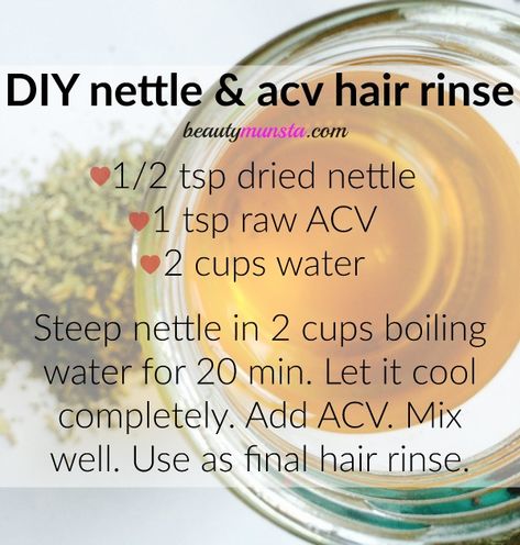 Acv Hair Rinse, Nettle Tea, Natural Beauty Hacks, Nettle Leaf, Stinging Nettle, Hair Growth Shampoo, Hair Treatments, Hair Rinse, Tea Benefits