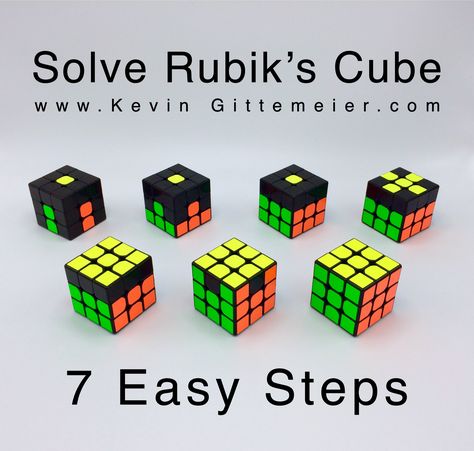 How to Solve Rubik’s Cube Easy Beginner Method for Kids. A simple easy to learn method to solve Rubik’s Cube video and step by step instructions with pictures.  #3yoBeginnerMethod How To Solve A Rubix Cube Step By Step, Rubics Cube Solving Trick Step By Step, Rubic Cube Solution Step By Step, Rubix Cube Solve Step By Step, Rubik’s Cube, Solve Rubix Cube Easy, Cube Tricks, Solve A Rubiks Cube, Rubics Cube Solution