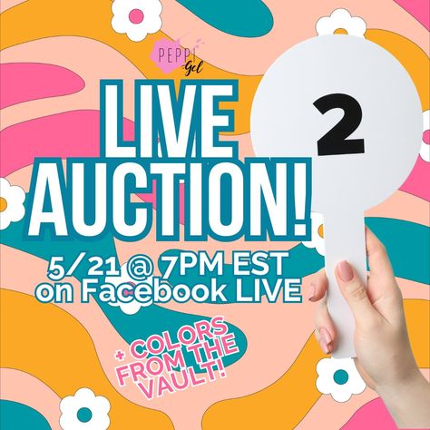 The 🎉 ”Peppi Auction” 🎉 is coming back Tonight at 7pm EST! 🥳 For those of you that haven’t tuned in yet - we had SO much fun with this last time. It’s sort of like a live Peppi Yard Sale! We’ve been collecting some old colors, some back-up stock of rare colors, things we found hiding in the warehouse, unmarked jars with missing labels we couldn't include as stock on the website, fun bundles, grab bags, and other treasures! Items might not all have perfect packaging, but you can definitely... Peppi Gel, Rare Colors, First Come First Serve, One At A Time, Dip Powder, Yard Sale, Grab Bags, May 21, Special Guest