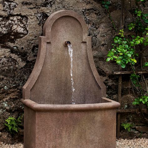 22 Likes, 1 Comments - @thegardengates (@thegardengates) on Instagram: “Just In! New Fountain Arrivals from Campania- The Closerie Wall Fountain. . . . . . #patios…” Outdoor Wall Fountains, Concrete Fountains, Campania International, Outdoor Water Feature, Stone Fountains, Fountain Feature, Water Fountains Outdoor, Outdoor Fountain, Wall Fountain