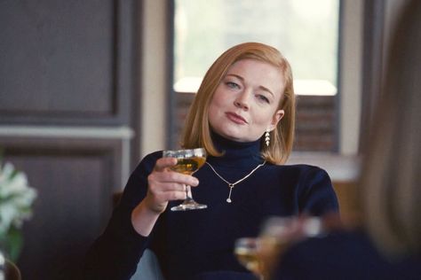 Shiv Roy’s Turtleneck on Succession Will Destroy You Succession Shiv Outfits, Shiv Roy Style, Siobhan Roy, Succession Aesthetic, Shiv Roy, Backless Sweater, Arizona Robbins, Sarah Snook, New Haircuts