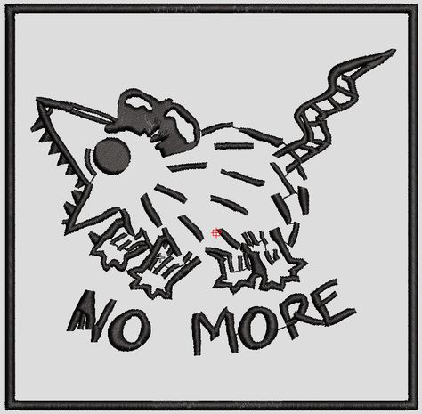 Rat. No more! Embroidery design 🐀 Rat Embroidery, Lab Rats, Digital Embroidery, Friendship Bracelet, Rats, No More, Embroidery Design, Embroidery Designs, Embroidery