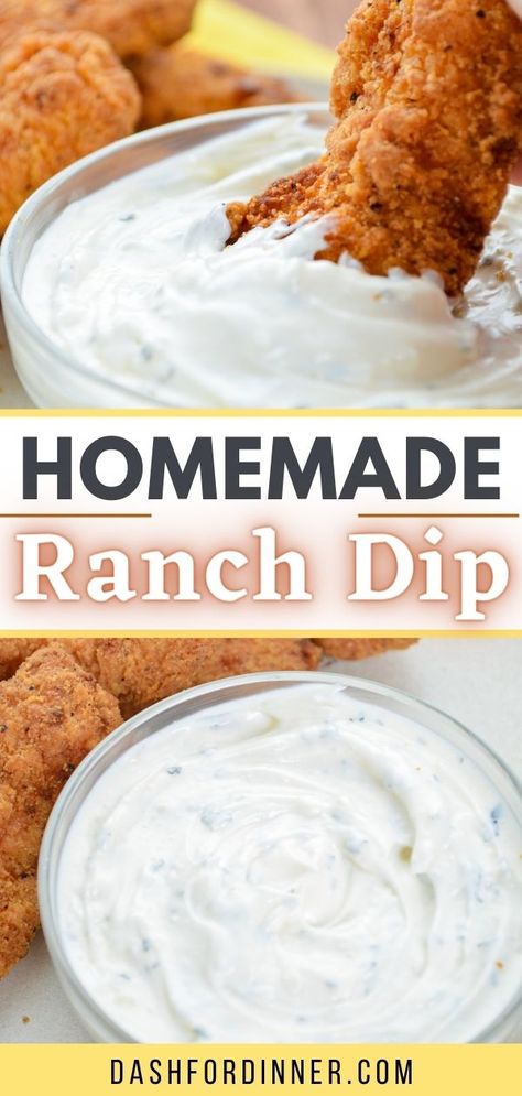 Ranch Dip Recipe Sour Cream, Chicken Wing Dipping Sauce, Easy Homemade Ranch, Sour Cream Dipping Sauce, Homemade Ranch Dip, Ranch Dip Recipe, Ranch Dipping Sauce, Wing Sauce Recipes, Sour Cream Dip