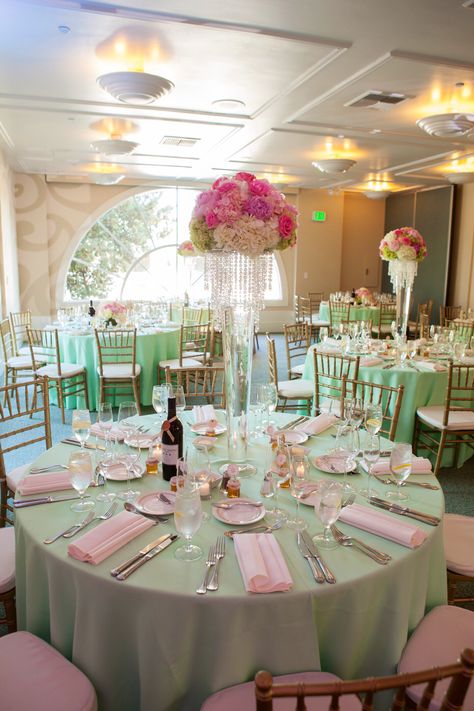 Mint Green And Pink Wedding Theme, Mint Green And Pink Party Decorations, Mint Green Quinceanera Decorations, Mint And Blush Wedding, Mint Green Sweet 16 Decorations, Mint Quinceanera Decorations, Mint Green Decorations Party, Mint Green Quinceanera Theme, Pink And Mint Green Wedding