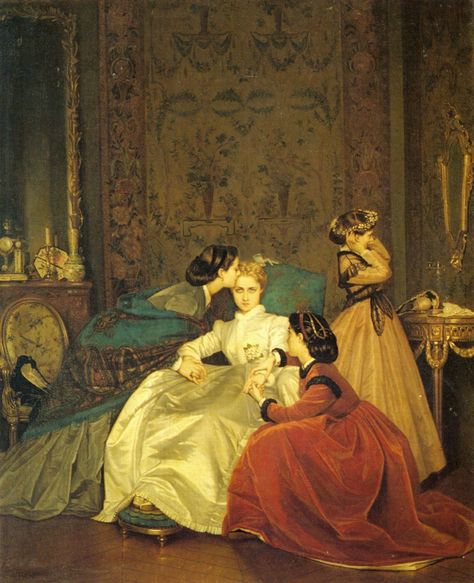 The Reluctant Bride, Auguste Toulmouche, Reluctant Bride, What Is Life About, Print Images, Oil On Canvas, I Know, France, Canvas