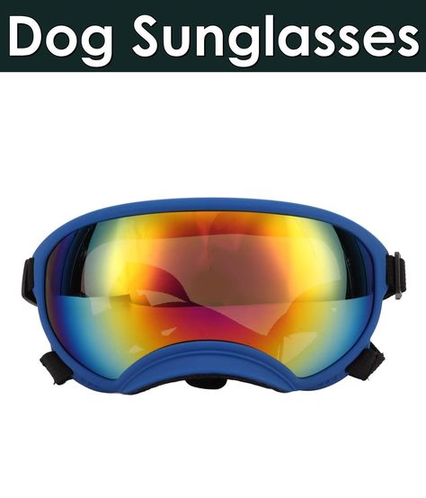 Naroote Pet Glasses, Windproof Pet Goggles Breathable Adjustable Strap UV Proof with Eyeglass Case for Skiing Dog Glasses, Dog Goggles, Dog Sunglasses, Dog With Glasses, Pet Care Tips, Eye Wear, Eyeglass Case, Pet Supplies Dog, Dog Pet