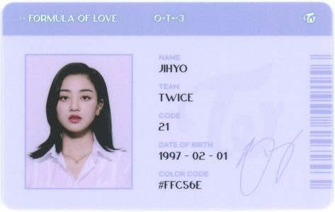 Formula Of Love, Birth Colors, Twice Album, Kpop Album, Park Jihyo, Scratch Card, Twice Jihyo, Tzuyu Twice, Television Program