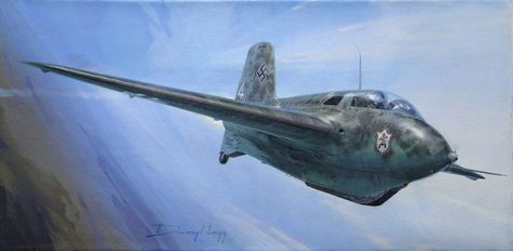 Me 163 Komet, Wwii Plane Art, Plane Art, Flying Wing, Plane Design, Air Planes, Wwii Plane, Aircraft Art, Wwii Aircraft