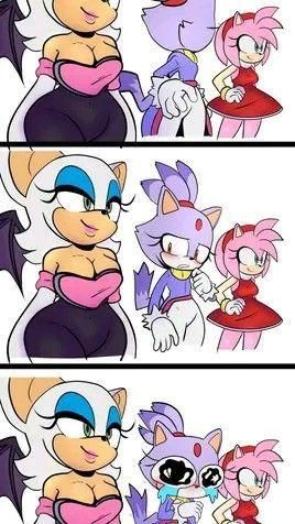 Funny Meme Pics, Meme Pics, Work Funny, Shadow And Amy, Rouge The Bat, Sonic Heroes, Sonic And Amy, Sonic Funny, Sonic Fan Characters