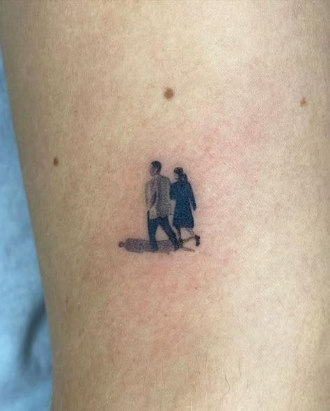 Tattoo inspo • Instagram Banksy Tattoo, Micro Realism Tattoo, Microrealism Tattoo, Next Tattoo Ideas, Micro Realism, Scene Tattoo, Tattoo Words, Embroidery Tattoo, Couples Tattoos