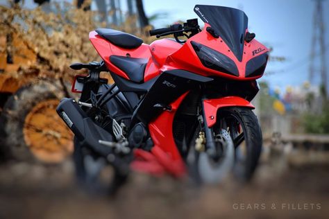 Custom-Made Yamaha R15 V2 GF Edition by Gears & Fillets R15 V2 Modified, R15 Yamaha Modified, Yamaha Modified, R15 V2, R15 Yamaha, Yamaha R15, Picsart Png, Triumph Bikes, Bike Prices