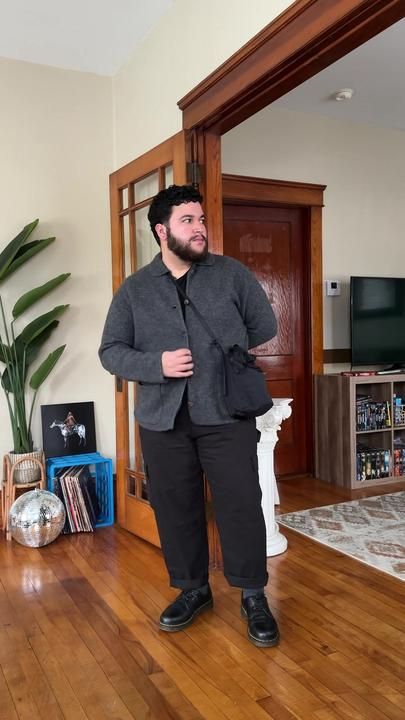 Thanks for sticking around for my silly little outfits🫶🏻 #mensfashio... | TikTok Straight Man Fashion, Plus Size Men Style, Plus Size Male Outfits, Men’s Fashion Plus Size, Nerd Style Men, Plus Size Guy Outfits, Middle Aged Men Fashion, Big Man Fashion, Middle Age Men Fashion