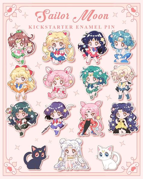 🌙Sailor Mars ❤️and Jupiter💚pin designs released‼️ Please leave a comment below ⬇️ if you like my designs❤️ 🌙My new Sailor Moon Kickstarter… | Instagram Sailor Moon Party, Saylor Moon, Sailor Moon Pin, Arte Sailor Moon, Sailor Moon Fan Art, Sailor Pluto, Sailor Chibi Moon, Sailor Moon Wallpaper, Sailor Uranus