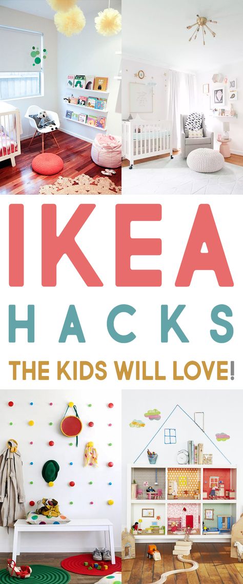 IKEA Hacks the Kids Will Love - The Cottage Market Ikea Hack Kids, Ikea Kids Room, Ikea Desk Hack, Hacks Ikea, Ikea Kids, Ikea Hack Ideas, Cottage Market, Ikea Furniture Hacks, Kid Hacks